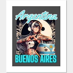 Kawaii, Anime Girl, Argentina Buenos Aires  | Catsie Cat Posters and Art